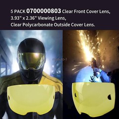 5 pack fits ESAB Sentinel A50 Welding Helmet Front Cover Lens 0700000803