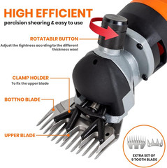 Sheep Shears Electric 850W Professional Heavy Duty Shearing Clipper with 6 Speed