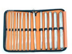 Premium set of 14 Hegar Dilator Set Uterine Urethral Diagnostic Surgical Sounds