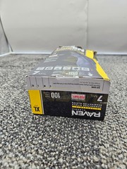(QTY 300) SAS Raven 66519 Black Nitrile Gloves Powder Free 7mil XLarge XL