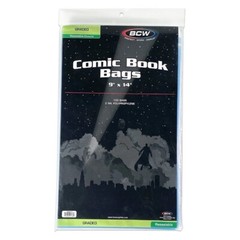 New BCW Graded Comic Book Resealable Bags 9×14 100 Acid Free Bags For CGC CBCS