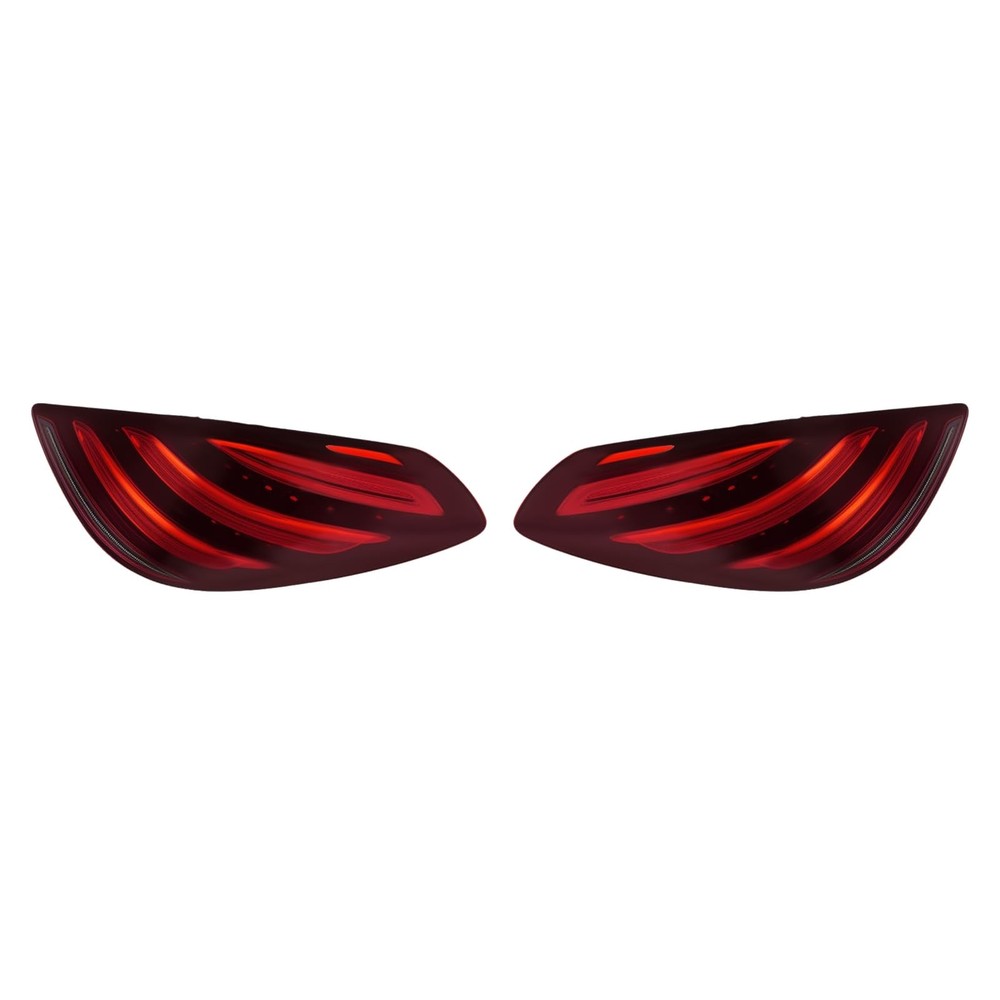 Left Right Rear Brake Lamps for S-Class W222 2013-2020 LED Red Housing Pair