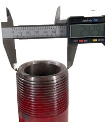 Oilfield Nipple 2-3/8″ 8-RD EUE Threaded Both Ends x 8″ Long, XXH Bore