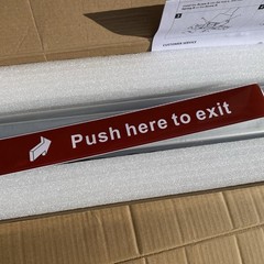 Commercial Panic Bar with Vertical Rod 32-48 in Push Exit Device Stainless Steel