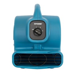 XPOWER P-80A 1/8 HP Mini Air Mover Carpet Dryer Blower Floor Fan w/ Dual Outlet