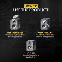 1 Quart Black Speaker Paint, Professional Texture Coating for Road Cases New
