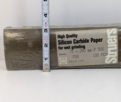 Struers Silicon Carbide Paper Wet Grinding P500 76x280mm 100 pcs RS-31132 NOS