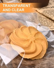 300 Pcs Self Adhesive Cookie Bags, 4×6 Inches Self Sealing Cellophane Bags