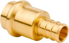 12-Pack 1/2″ Press X 1/2″ PEX Adapter Brass Crimp Copper to PEX Fittings