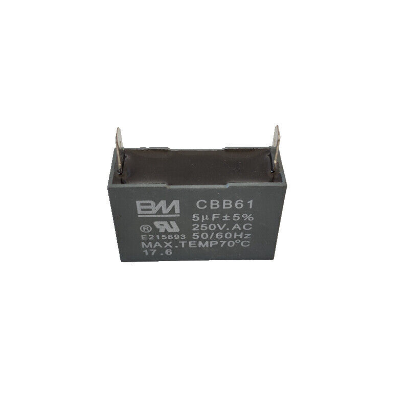 2PCS CBB61 250V 4/5/6/8/10/15/20/25/40 UF Fan Motor RUN Capacitor 2 PINS 250VAC