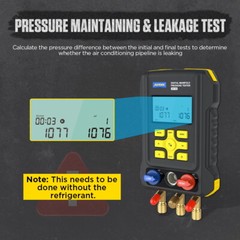 Refrigeration Digital Manifold Gauge Set AC HVAC System Vacuum Pressure Tester