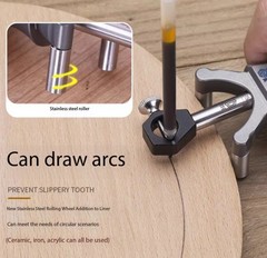 Carpenter’s Marking Gauge Dual-Purpose Curve and Straight Line Marking Tool