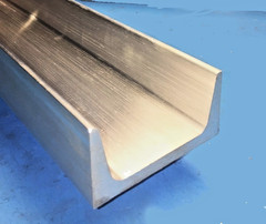 6061-T6 American Standard Aluminum Channel – 3″ x 1.5″ x .258″ x 12″ Long