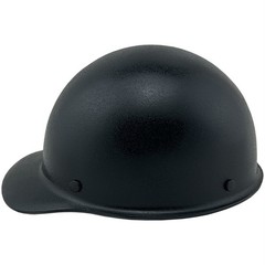 MSA Skullgard Cap Style with Ratchet Suspension – Custom Textured Gunmetal Black