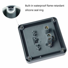 Weatherproof Outdoor 10A 2 Way Single Switch IP66 Outside Waterproof Switch New