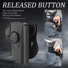 OWB Holster for Beretta PX4 Storm 4″ Full Size – Index Finger Released | Adju…