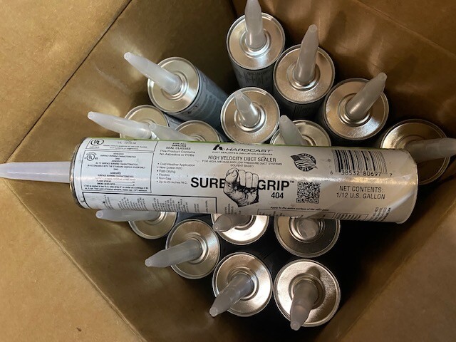 (17 Pack) Hardcast/Carlisle – 302014 – Sure-Grip 404 Duct Sealant, Grey, 11 oz.