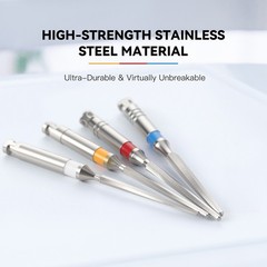 Limas y Brocas Endodónticas Dentales para Postes de Fibra, Limas Tipo F, 32 mm,