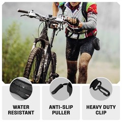 Nocry Water Resistant Safety Glasses Case with Clip – Heavy Duty Semi Hard Large