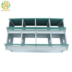 Easy To Install Metal 8 Hole Chicken Nesting Boxes For Chicken Hens Laying Eggs