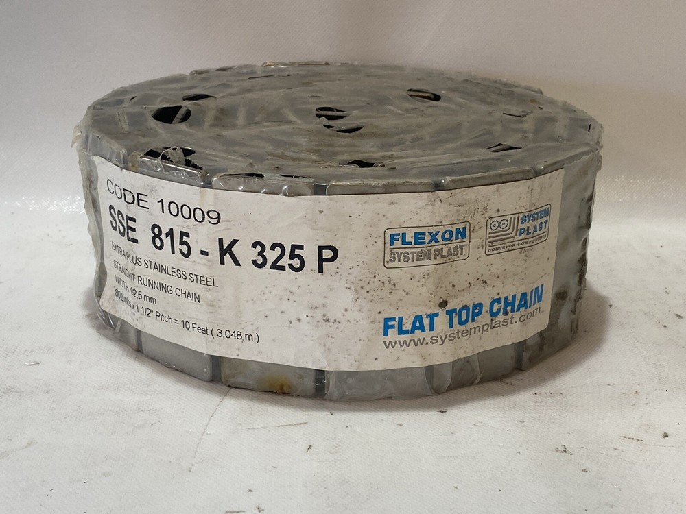FLEXON SSE 815-K 325 P Stainless Steel Running Chain 82,5 mm 1 1/2” Pitch