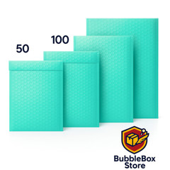#0 6×10 (6×9)TEAL Poly Bubble Mailer Padded Envelope Shipping Bag 25,50,100,250
