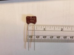 15 KEC DM19FD162F03 1600pF 500V 1% Dipped Silver Mica Capacitors
