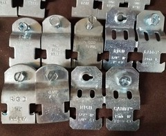 123 Strut Pipe Clamps 1/2″ Rigid – 1-3/8″ OD, Rigid, CT, Multiple Brands
