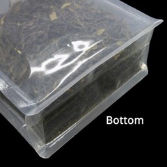 Multi-Size Mylar Clear/Clear/Clear Glossy Stand Up Zip Lock Bag w/ Hang Hole