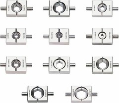 11 Pairs Hydraulic Crimper Dies Set for YQK-70, US Standard 12 AWG to 4/0 AWG, H