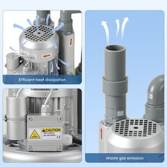 Professional Dental Vacuum System GS-02 600L/min -13KPa for 2-3 Chairs 110V