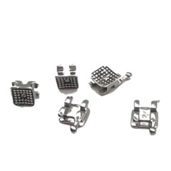 Dental Orthodontics MIM Monoblock Brackets Mini Edgewise 022 345hooks Mesh Base