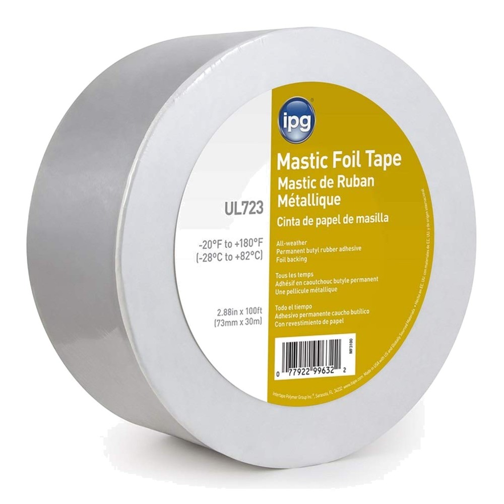 Intertape Polymer Group MF3100 Butyl Mastic Foil Tape 2 88 In X 100 Ft