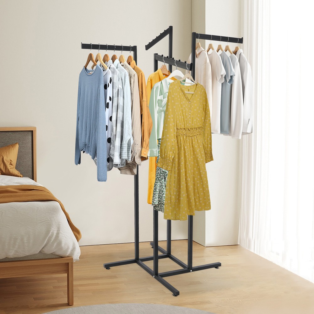 4-Way Adjustable Clothing Rack Clothing Display Rack Clothing Store Clothes Rack