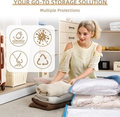 Vacuum Seal Bags with Portable Electric Pump, 6 Pack Vacuum Storage Bags for