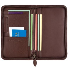 Day-Timer Armorhide Leather Zippered Planner Cover, Burgundy, 3.5″x6.5″