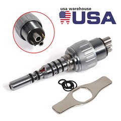 6-Hole Quick Coupler with LED Light for KaVo Fiber Optic Dental Handpiece