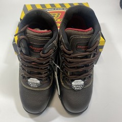 Skechers Mid Cut Work Boots 77144 BRN, Men’s Size 8, Composite Safety Toe Brown