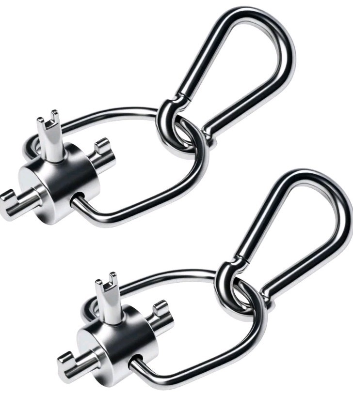 HVAC Locking Caps Key 2 Pack, Refrigerant Cap Key Tool for R410A and R22 Systems