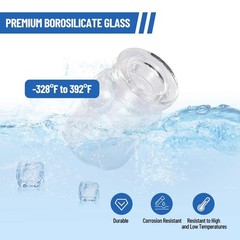 100pcs 3ml Glass Vial Clear Glass Vials with 20mm Flip Vial Crimper, New