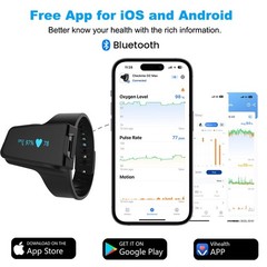 Wellue Wrist Pulse Oximeter for Oxygen Level & Pulse Rate Bluetooth Refurbished