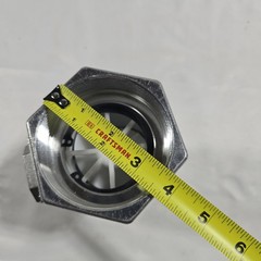 3 Inch Digital Flow Meter, 21-264 GPM Inline NPT Thread Fuel Turbine Flowmeter