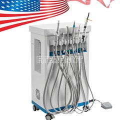 Portable Dental Unit Delivery Unit with Air Compressor Curing Light Scalers