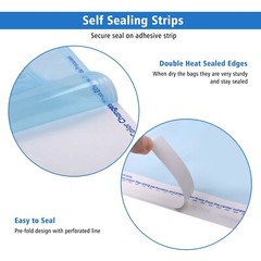 1000(5 Boxes) 3.5″x5.25″ Self Seal Sterilization Pouches, for Dental Tattoo Nail
