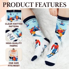 ZAGKOO Ski Gifts for Men, Women, Lovers, Skiers – Skiing One Size, Sking