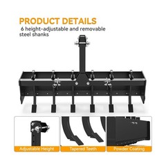 YINTATECH 55″ Three Point Box Scraper, Box Blade Tractor Attachment Fits for …