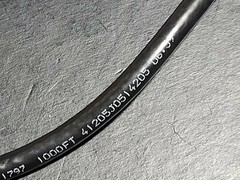 Vertical Cable RG-6Q Quad Shield BC Coaxial Satellite Video Cable Black /100ft
