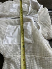 3 Layer Ultra Ventilated bee beekeeping Suit Astronaut Veil w/ Goat Skin Gloves
