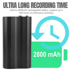 500 Hr 16GB Spy Digital Voice Activated Recorder Mini Audio Magnetic MP3 Player