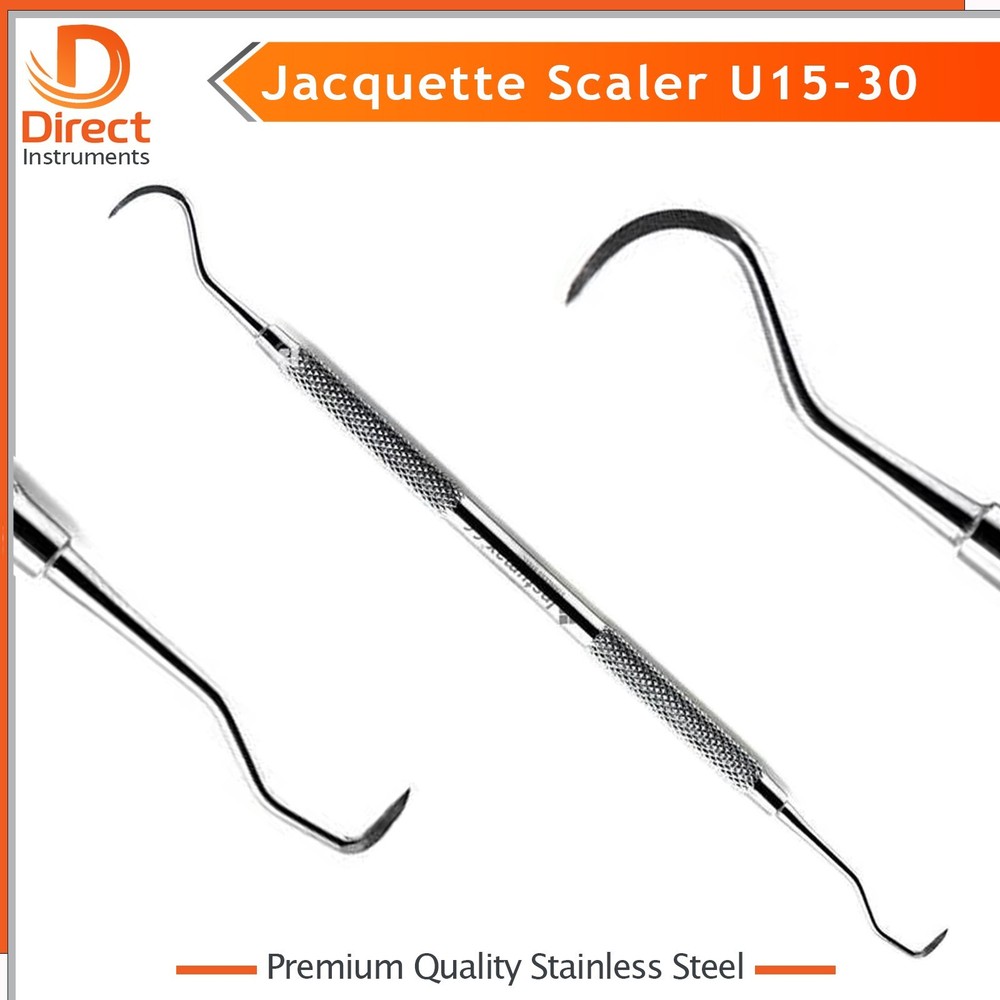 INSTUMAX® U15/30 Jacquette Scaler – Stainless Steel Dental Pick and Hygiene Tool